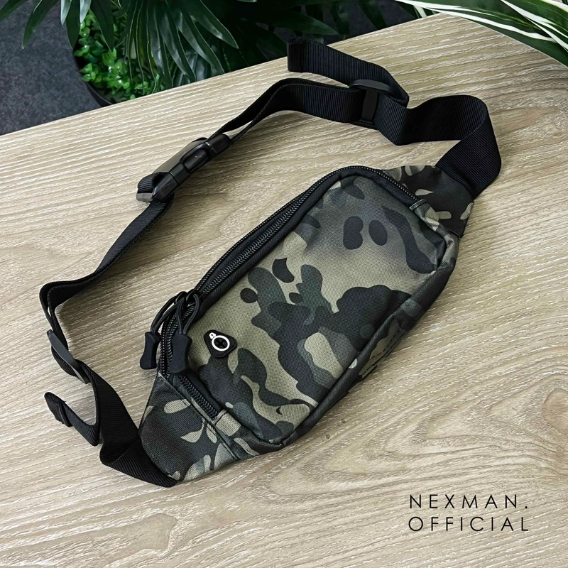 GLITCH CAMOGREEN - CHEST BAG FOR MEN