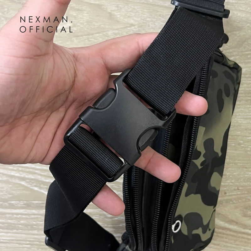 GLITCH CAMOGREEN - CHEST BAG FOR MEN - Thumbnail 4