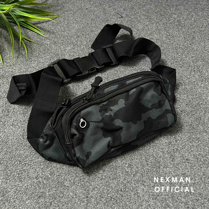 GLITCH CAMOBLACK - CHEST BAG FOR MEN