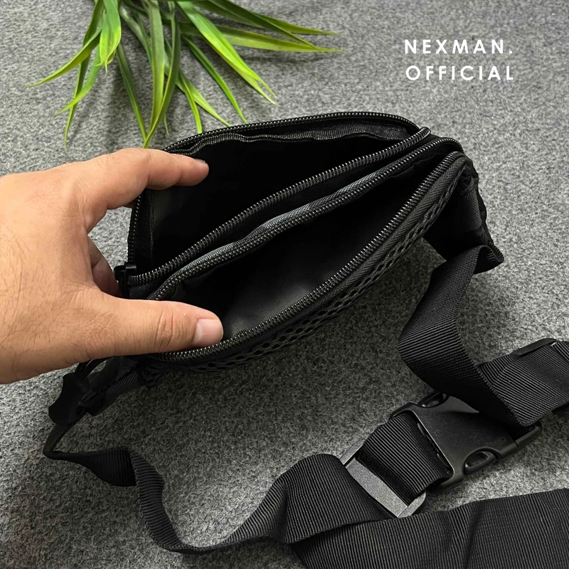 GLITCH CAMOBLACK - CHEST BAG FOR MEN - Thumbnail 3