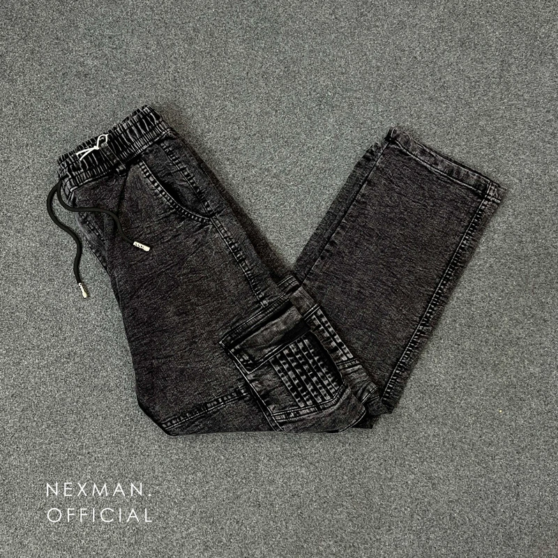 RP BAGGY JEANS - DARK ACID WASH - Thumbnail 4