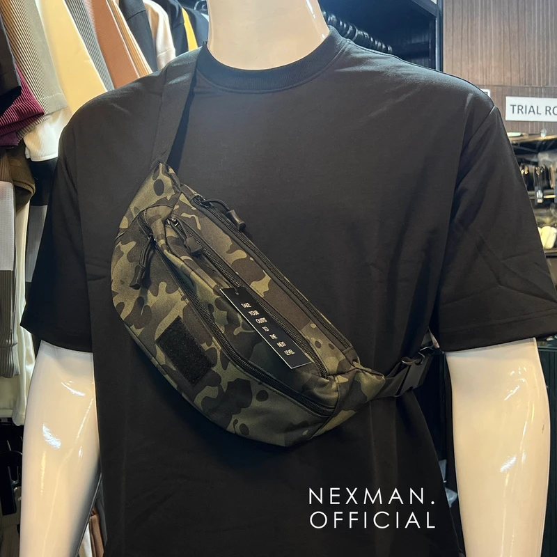 CAMO PRINTED CHEST BAG - ARMY GREEN