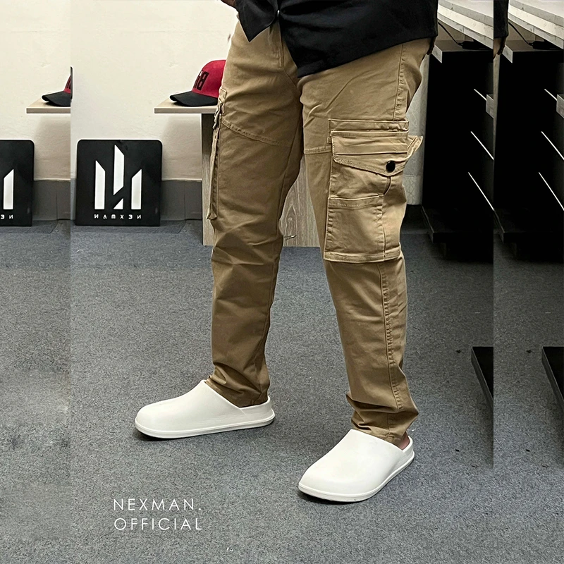 SLIM FIT 6POCKET CARGO - BROWN