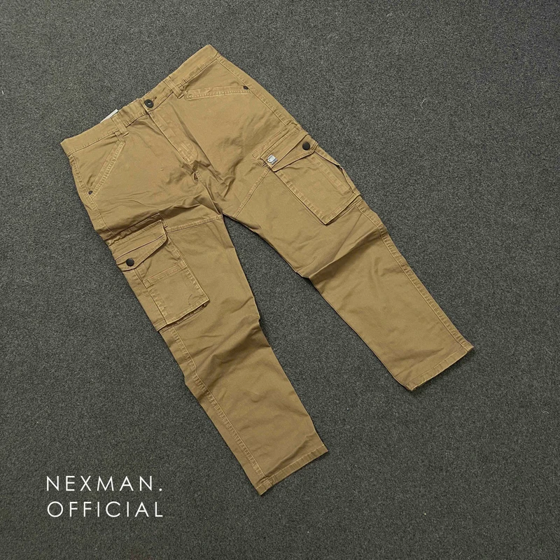 SLIM FIT 6POCKET CARGO - BROWN