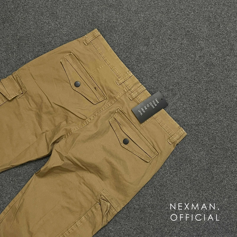 SLIM FIT 6POCKET CARGO - BROWN - Thumbnail 4