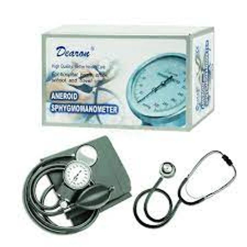 Dearon Analog Aneroid BP Machine Set With Stethoscope