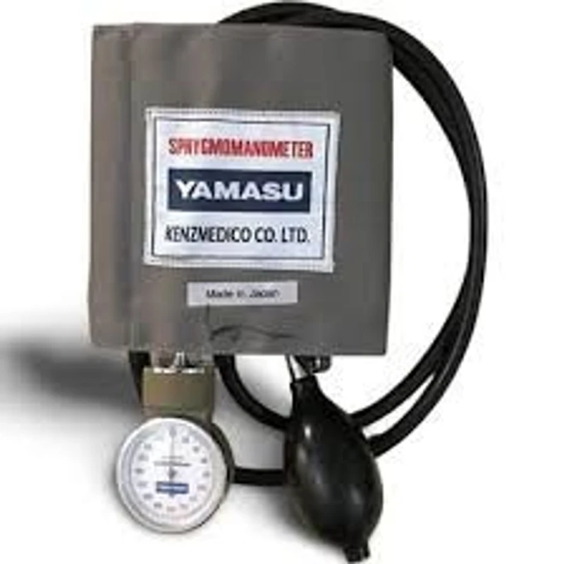 Yamasu Aneroid Sphygmomanometer with Stethoscope (Made in Japan)