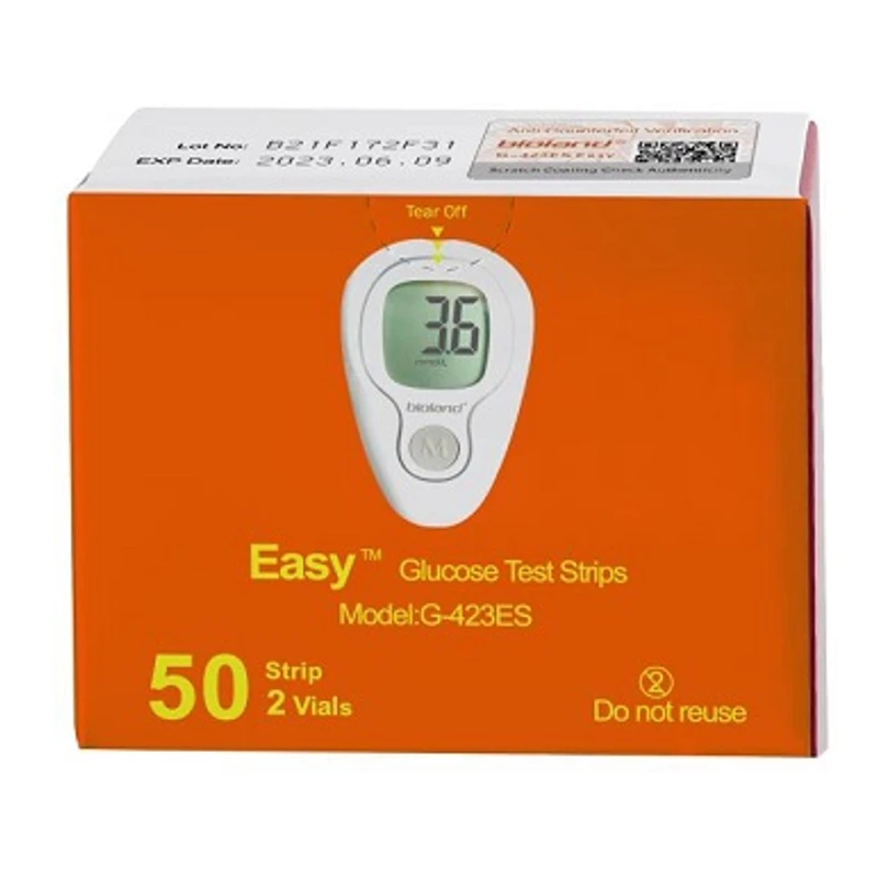 Bioland  Easy Glucose Test Strips 50 tset