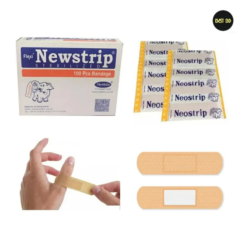 One Time Bandages 100 Pcs/Newstrip First Aid Strip Tape
