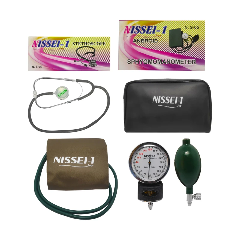 Nissei Aneroid Sphygmomanometer with Stethoscope