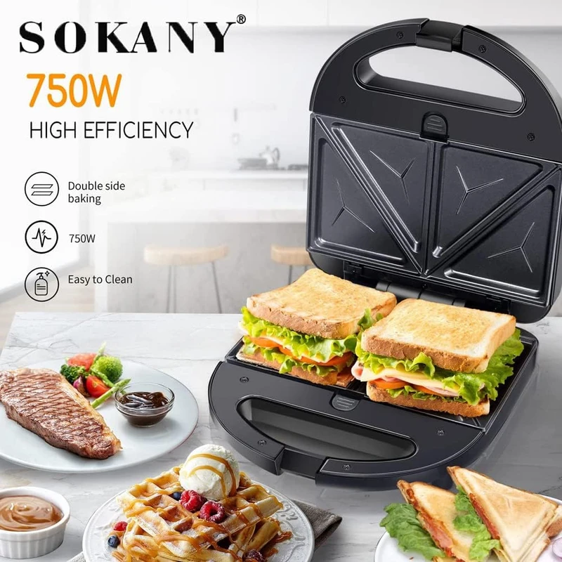 Sokany Sandwich Maker 6 in 1 - SK-B908 - Image 7