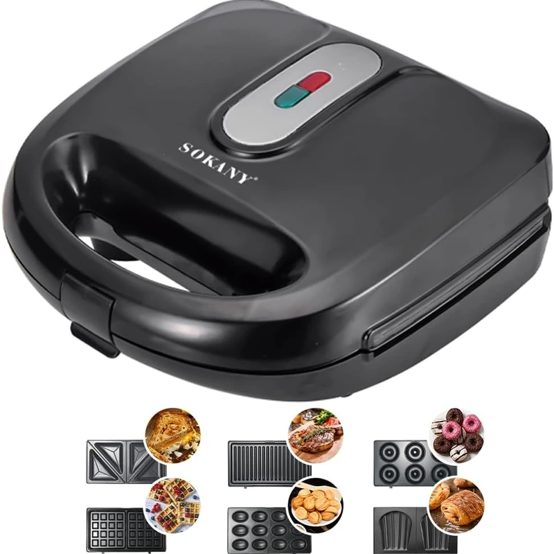 Sokany Sandwich Maker 6 in 1 - SK-B908