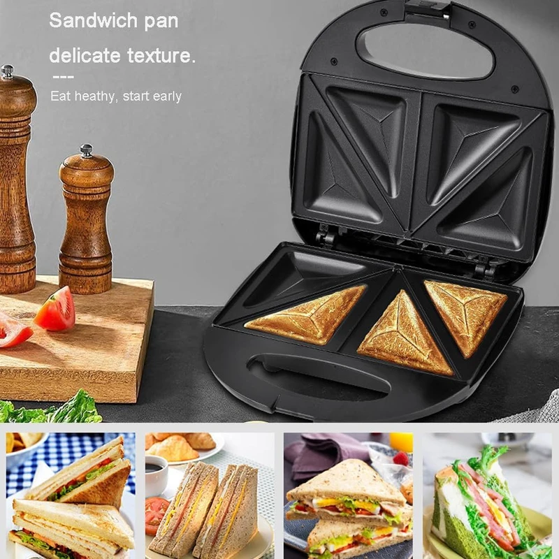 SOKANY 3-in-1 750W Sandwich, Waffle and Donut Maker - Image 6