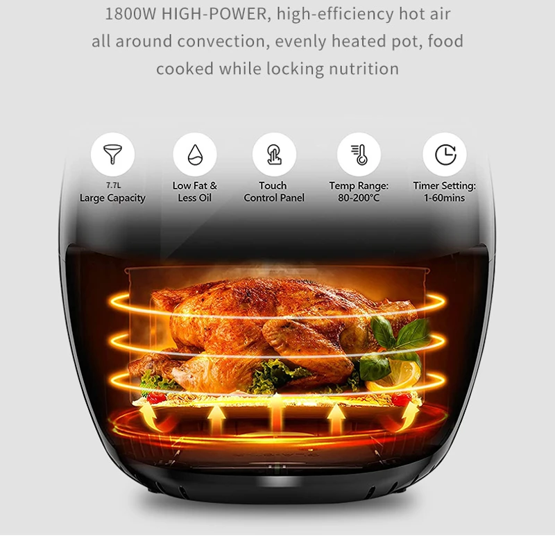 Sokany 1800W Air Fryer SK-8012