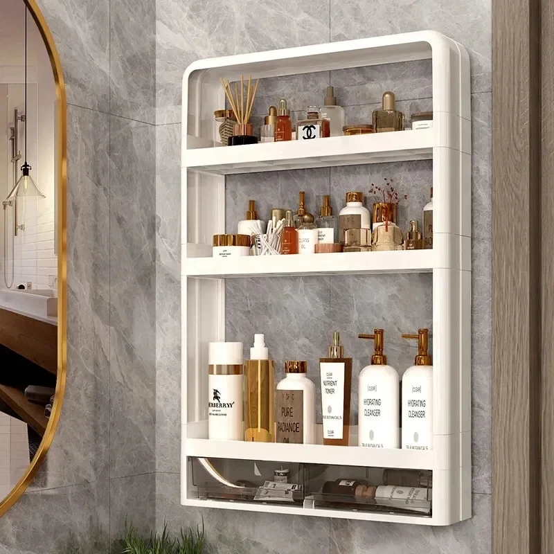 Multifunctional Kitchen Countertop Bottle Storage  Rack Bathroom Toiletries Storage  shelf Cosmetics Organizer