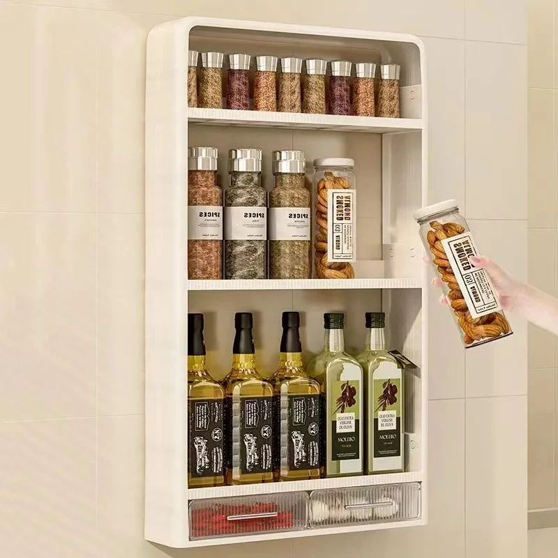 Multifunctional Kitchen Countertop Bottle Storage  Rack Bathroom Toiletries Storage  shelf Cosmetics Organizer