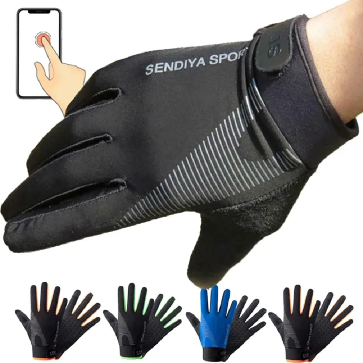 Men Cycling Gloves Full Finger Touch Screen Motorcycle Bicycle Mtb Bike Gloves Gym Training Gloves Outdoor Fishing Hand Guantes - Image 1