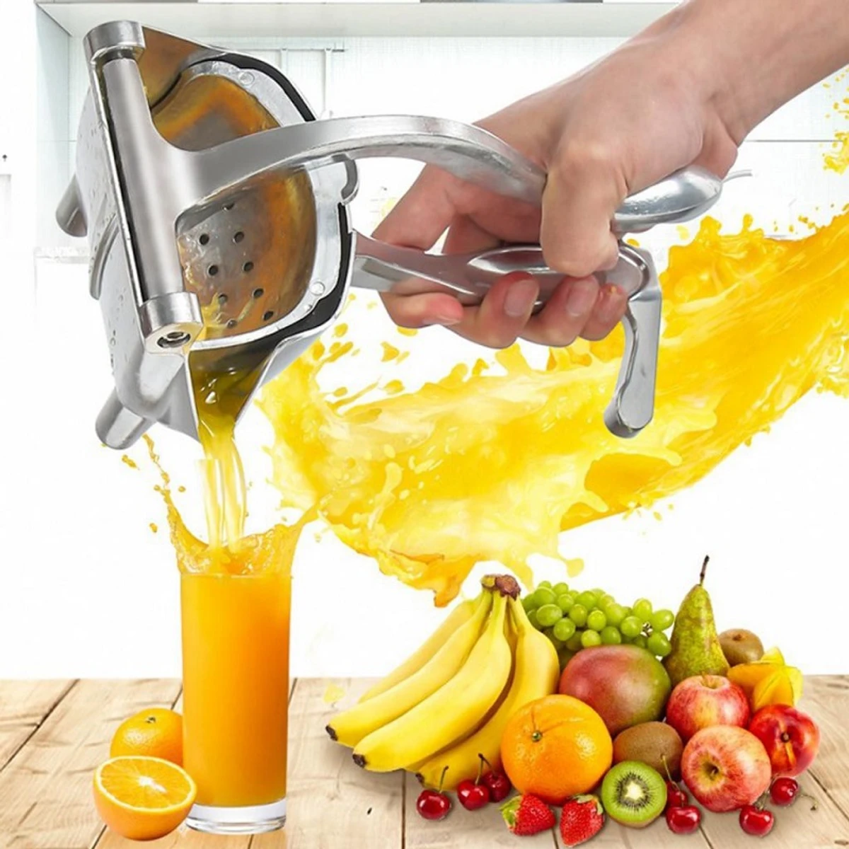 Aluminum Manual Juicer Hand Fruits Orange Lemon Juice Press Squeezer Fruit Extractor Manual Food Processors Kitchen Fruit Tools