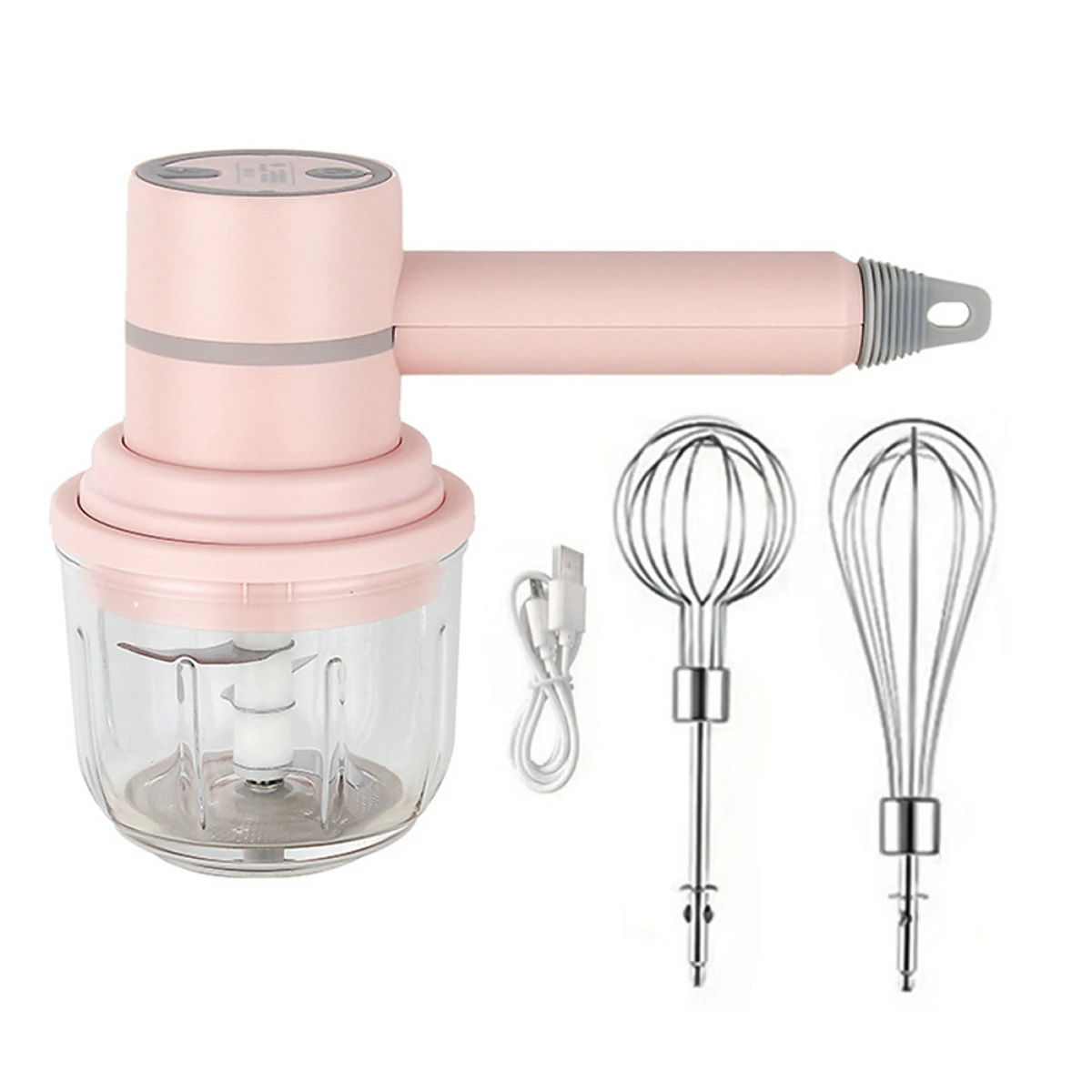 3-In-1 Wireless Portable Electric Mixer and Chopper