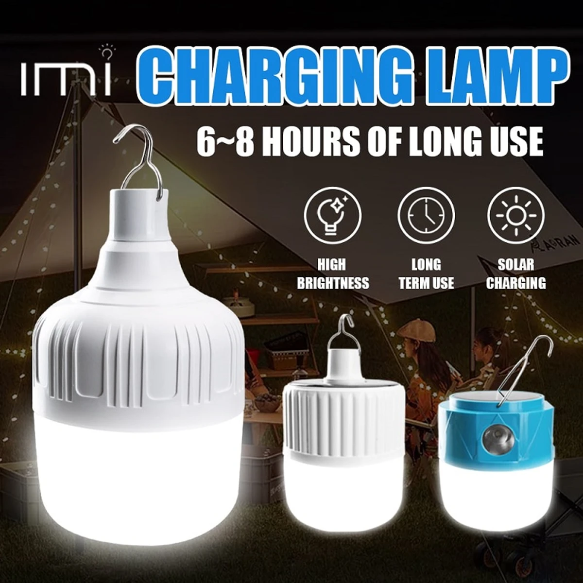 Portable Solar Bulb USB Charging Led Outdoor Emergency Bulb