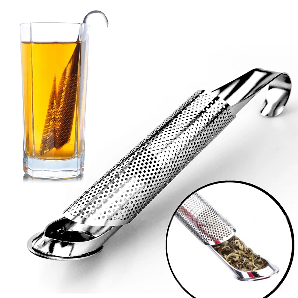 Tea Strainer Amazing Stainless Steel Tea Infuser Pipe Design Touch Feel Good Holder Tool Tea Spoon Infuser Filter