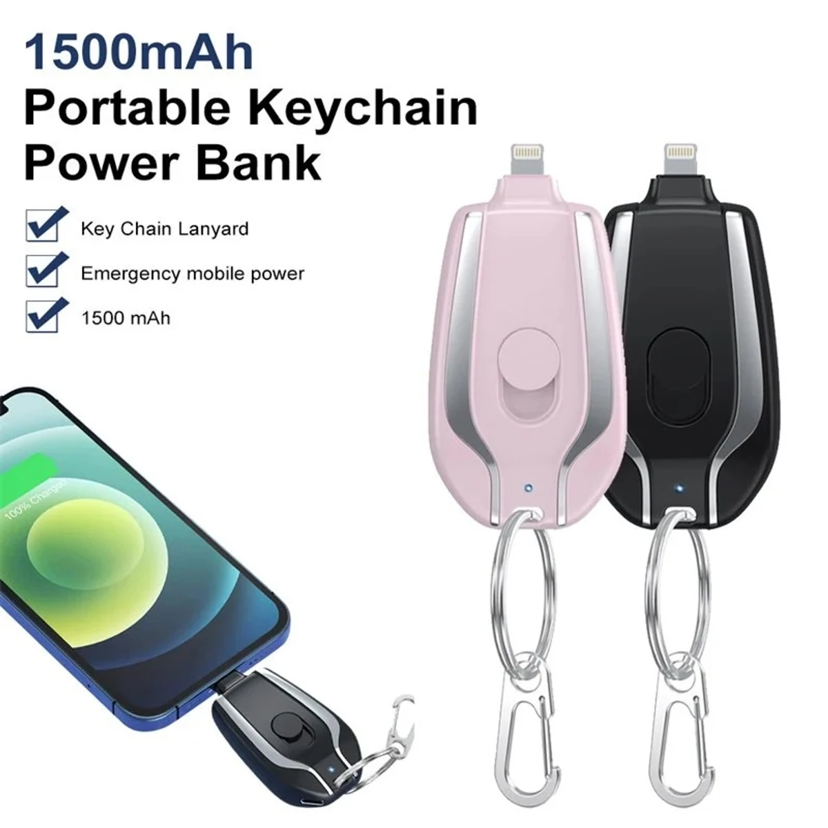 Emergency Keychain Portable Powerbank - Image 1