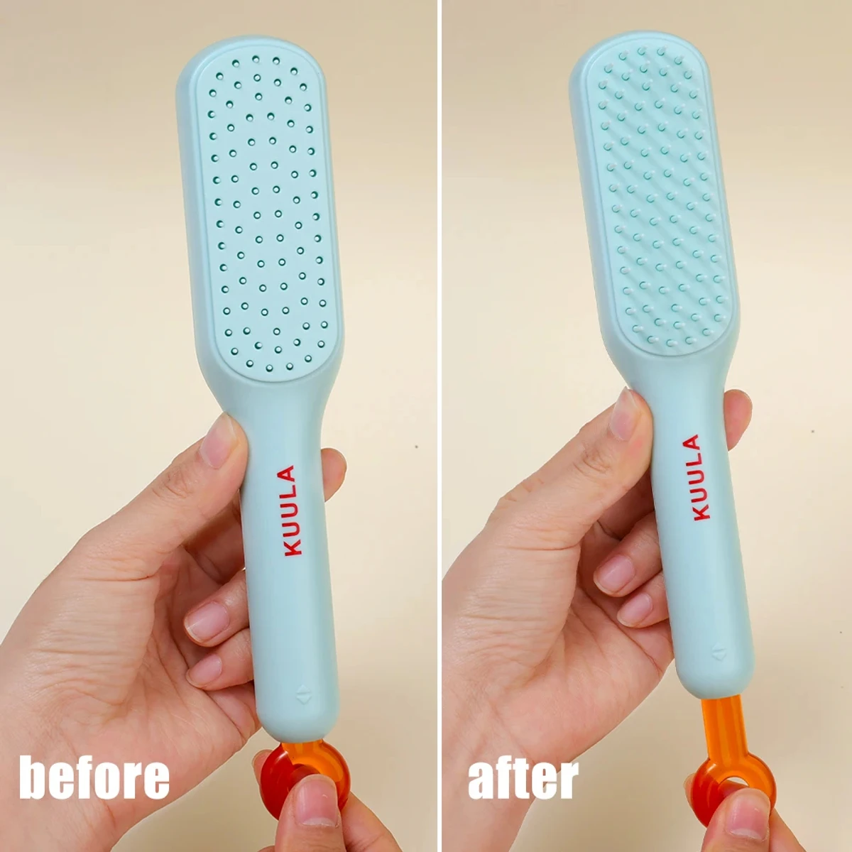 Massage Comb Antitangle Static Hair Comb Does Not Tangle and Clean Hair Quickly Massage Scalp Unknot Undo Hair Barber Brush - Image 4