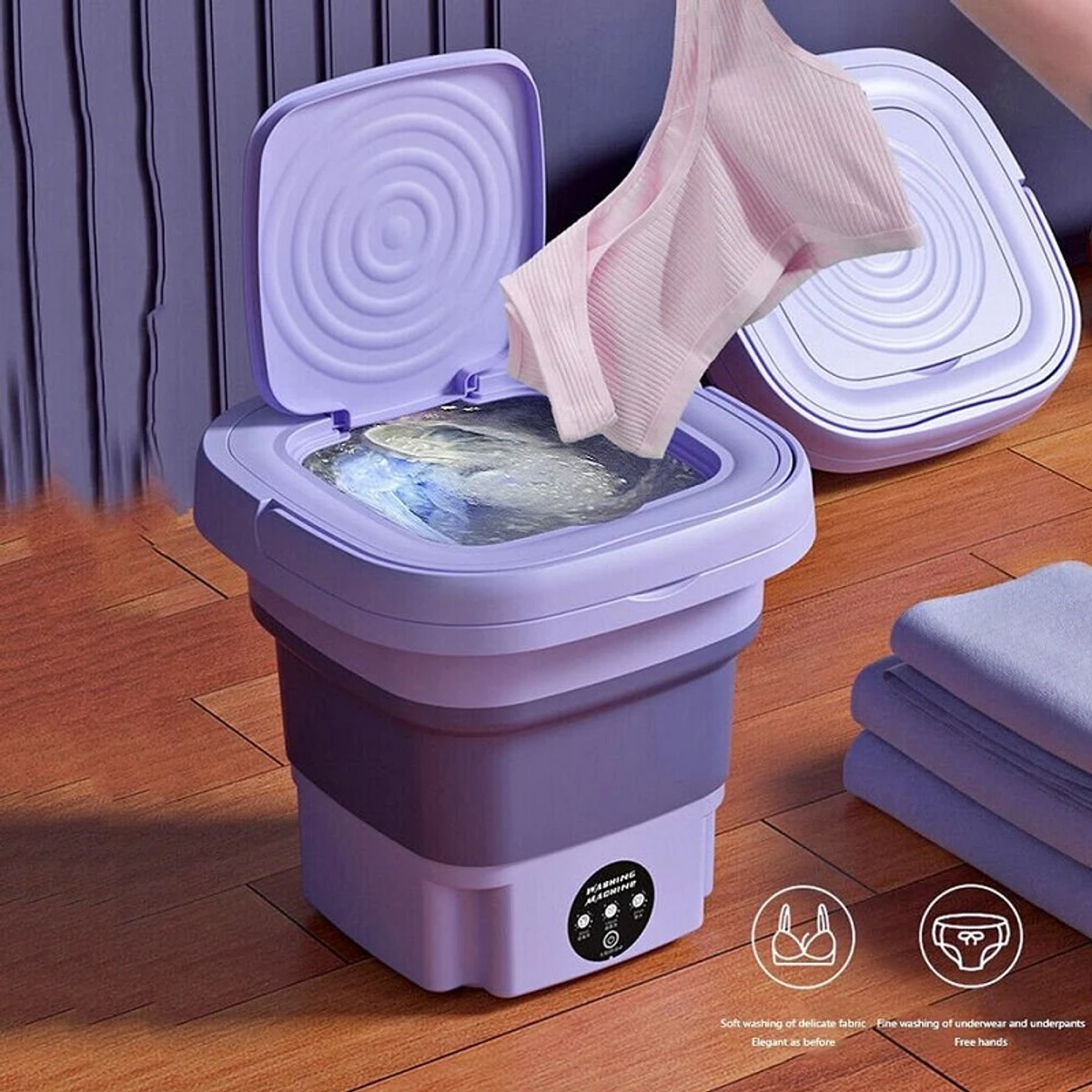 Foldable Mini Washer and Dryer Portable mini washing machine - Image 1