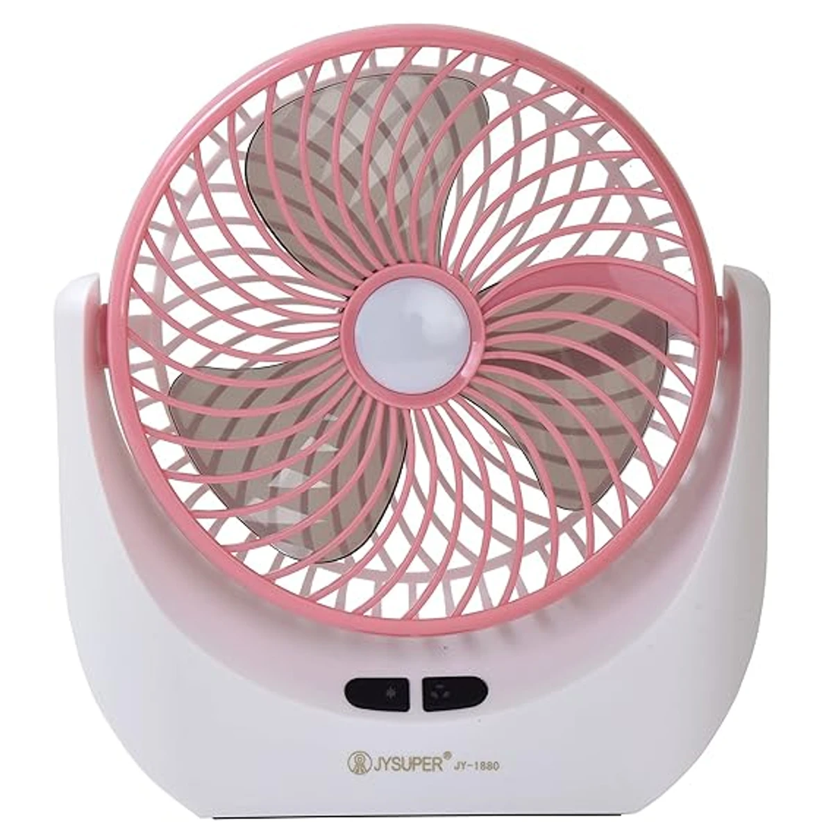 JY-SUPER Rechargeable USB Mini Desktop Table Fan with LED Light -  JY-1880