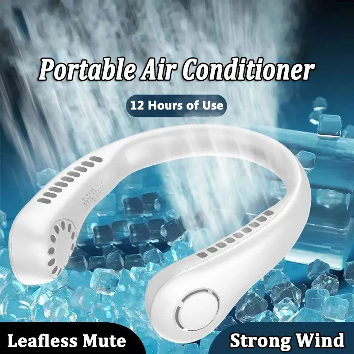 Mini Neck Portable Hanging Rechargeable Air Cooler Summer Sport Fan - Image 3