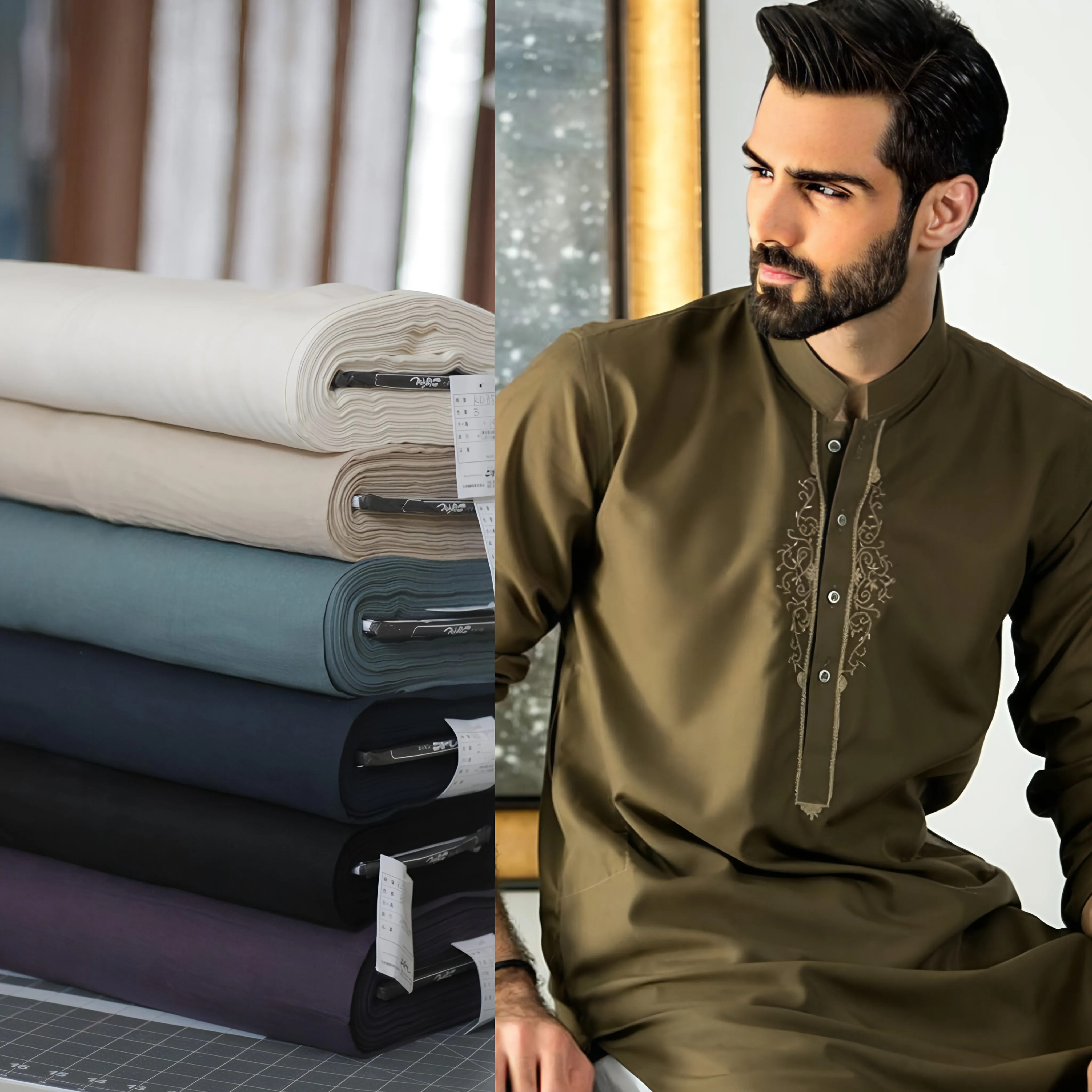 Ethnic Wear Fabrics Panjabi/ Kabli/Jubbah