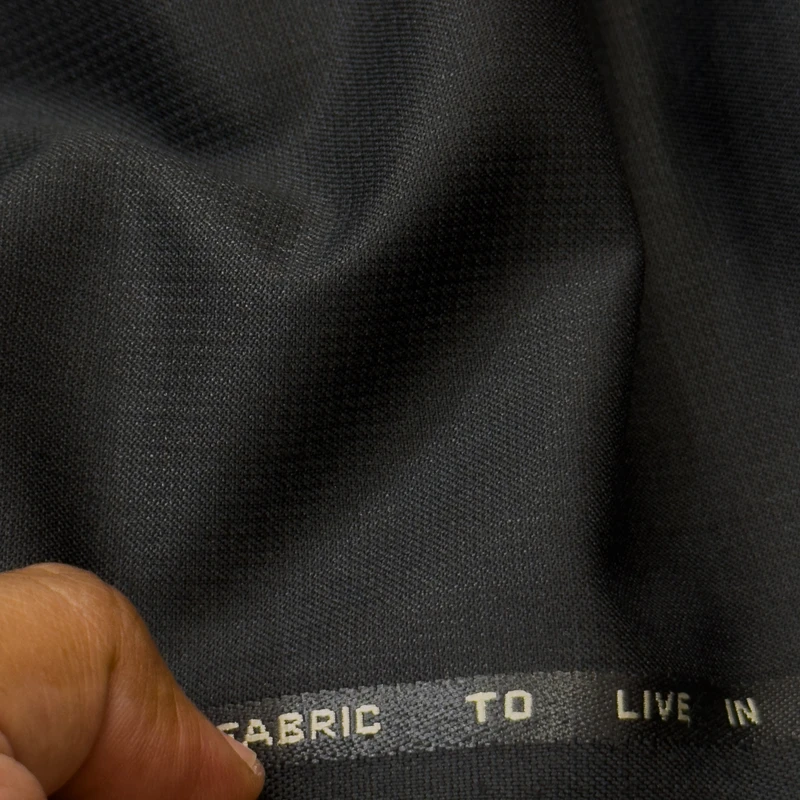 Italia Fashion Premium TRV suiting Fabrics Knitting Design (Charcoal Colour) - Image 3
