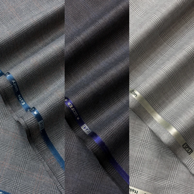 The Original English Glen Plaid Check Premium Suiting Fabrics by SFS