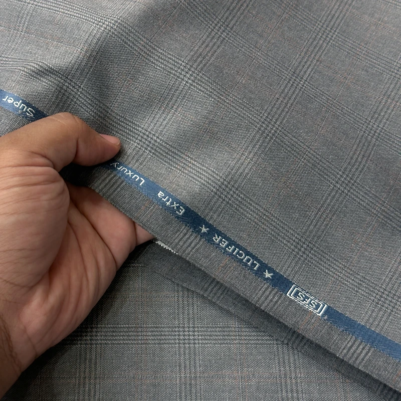The Original English Glen Plaid Check Premium Suiting Fabrics by SFS - Image 3