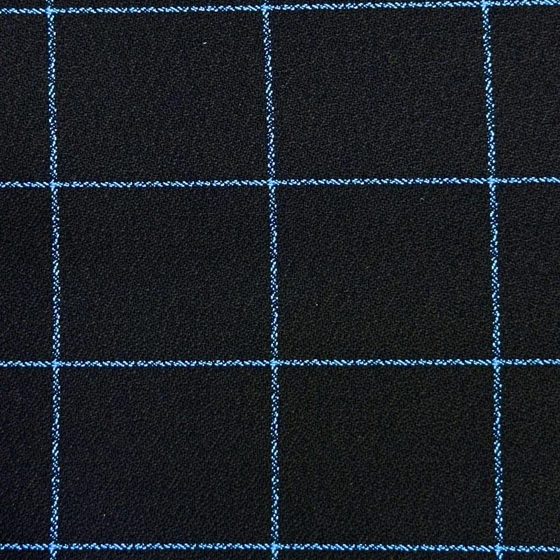 Bently Business Class Premium Single Blazer for All Season 2metres (Black & Blue) - Image 5