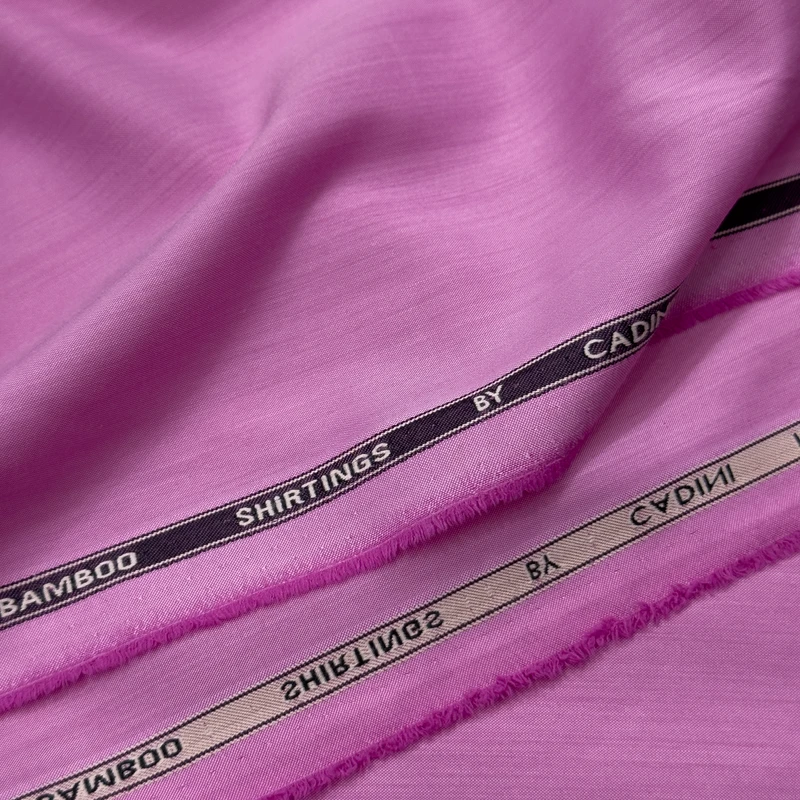 Siyaram's Cadini Italy Bamboo Shirting Fabrics(Hot Pink) - Image 4
