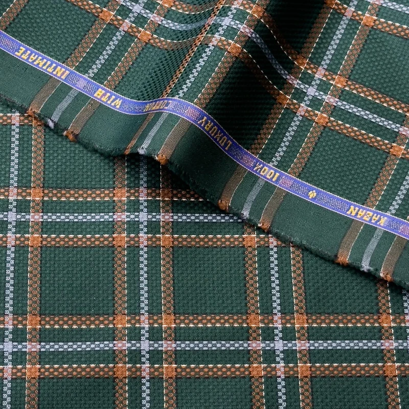 Tevero Luxury Shirting intimate Giza Cotton (Bottle Green) - Image 3