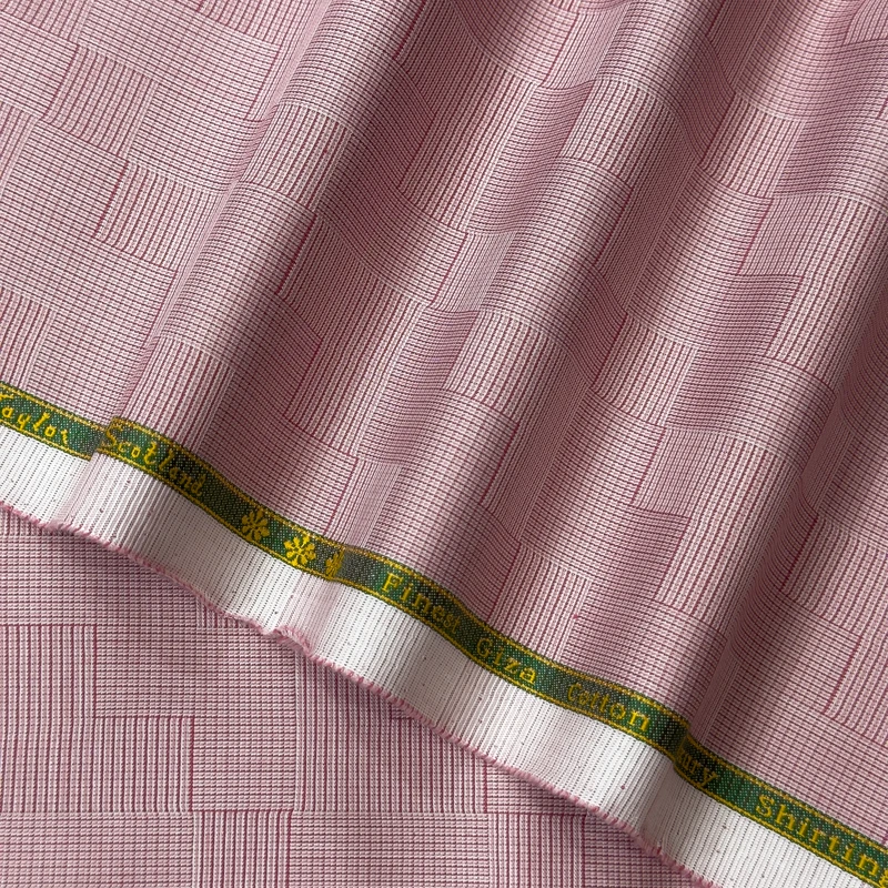 Reid and Taylor Of Scotland Luxury Giza Cotton Shirting Fabrics (Mauve)