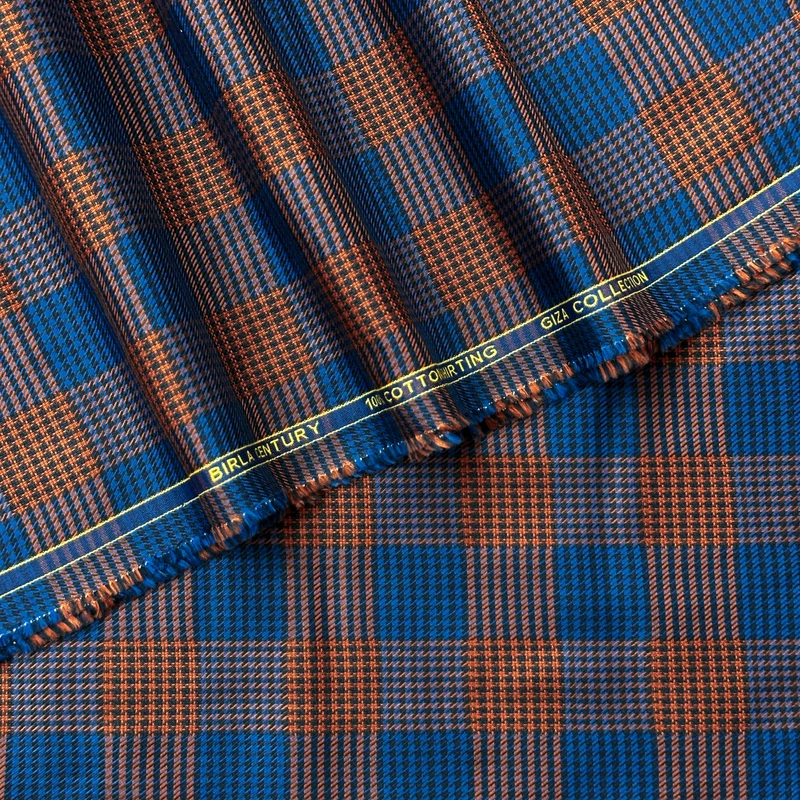 Birla Century Worlds Finest Cotton Shirting Giza Product English Houndstooth Pattern - Image 3