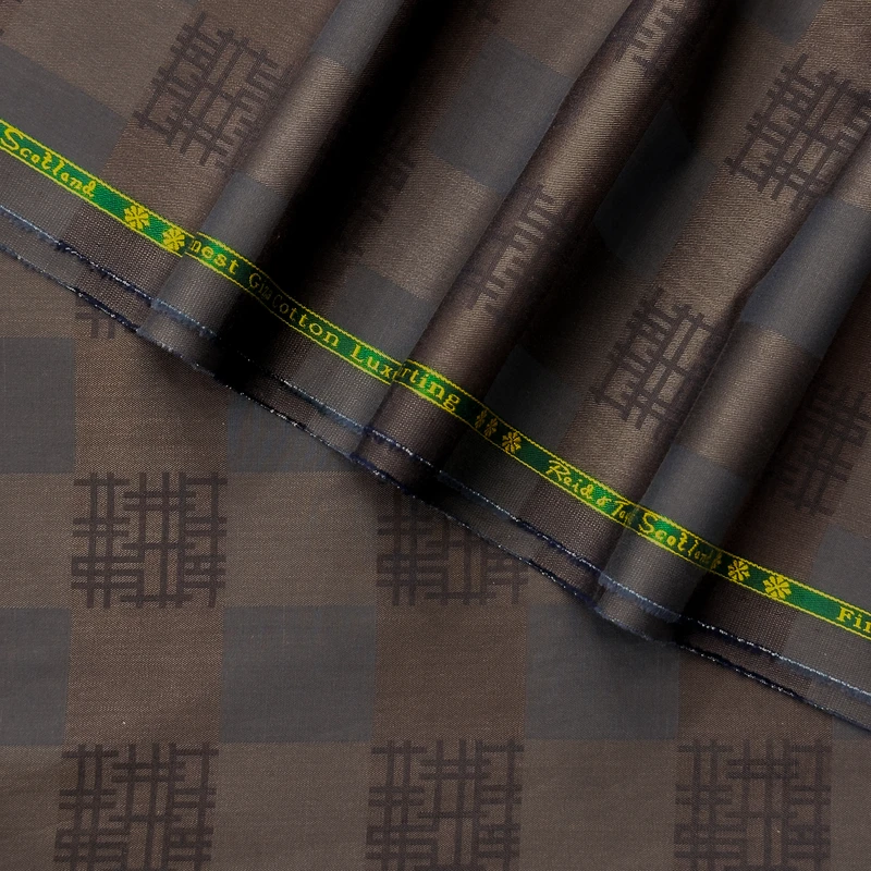 Reid and Taylor of Scotland Luxury Giza Cotton Shirting Fabrics (Coffee)