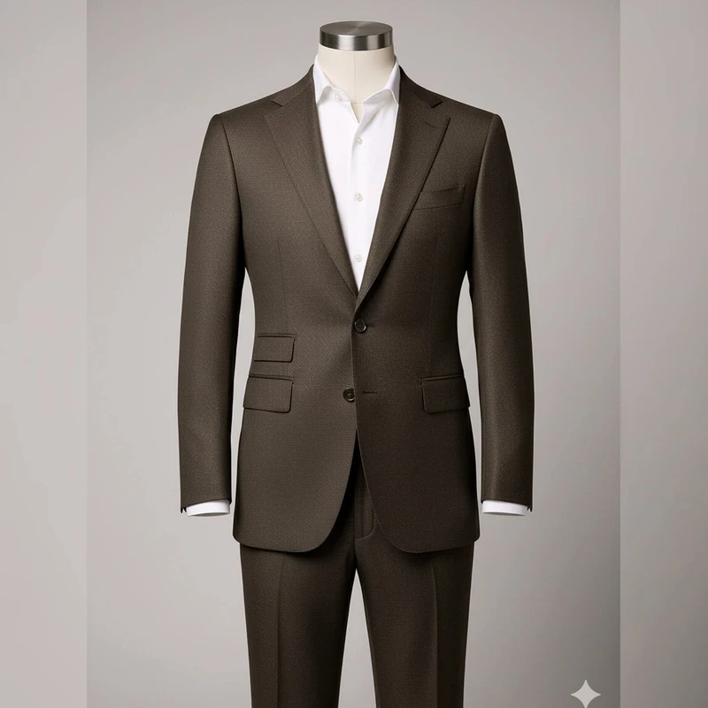 Bently Business Class Antic Bronze Premium Suiting Fabrics TR Blend Dual Tone - Image 5