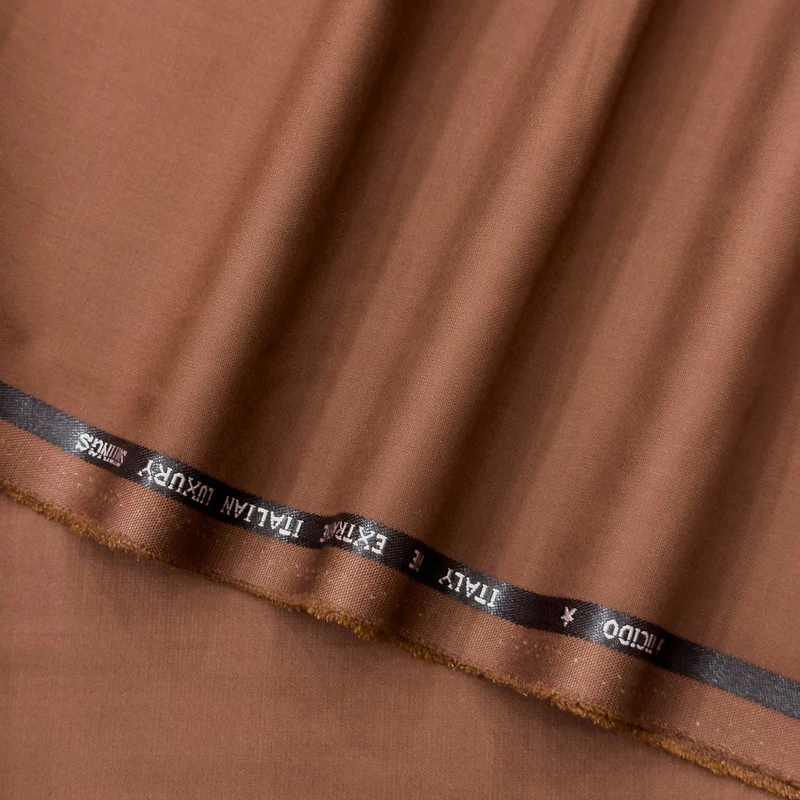Italy Prime Cationic Viscose Luxury Suiting Fabrics (Brick Orange)