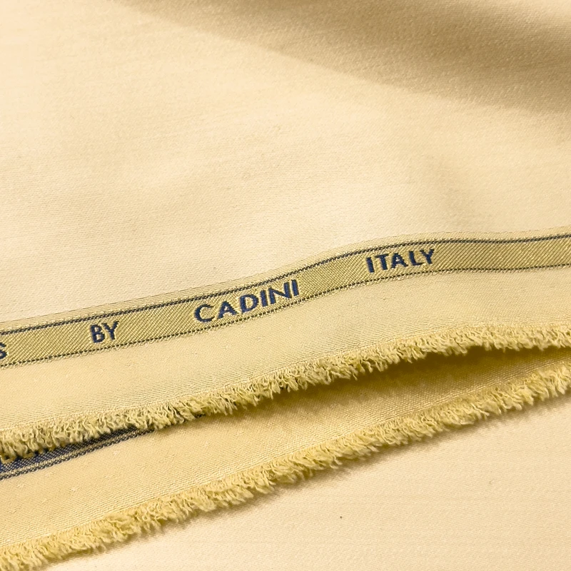 Siyarams Cadini Italy Bamboo Shirting Fabrics(Bright Cream)