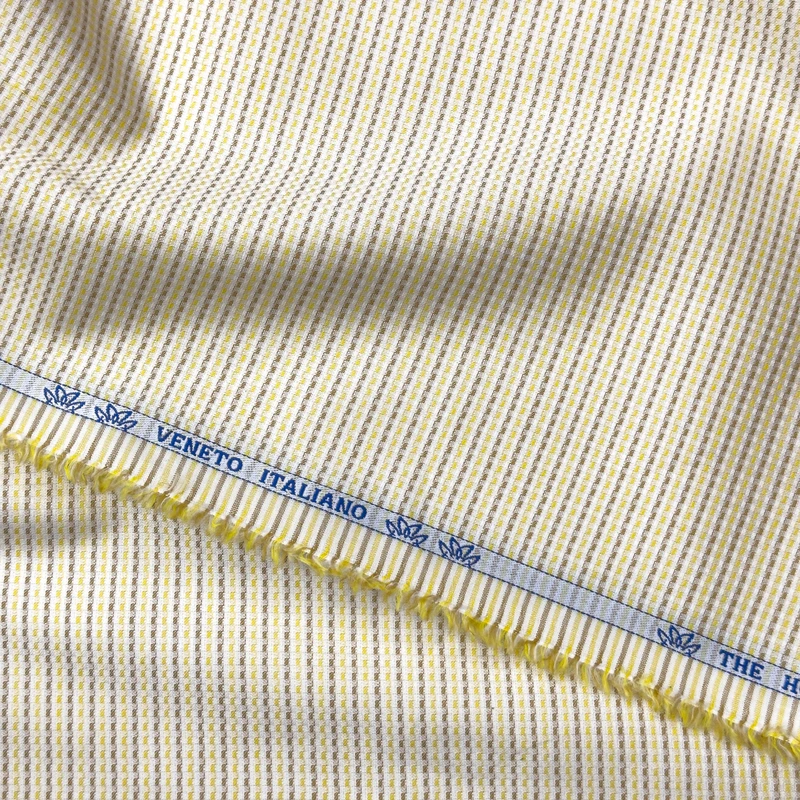 Mafatlal Arvind Premium Cotton Shirting PinCheck (Cream Color)