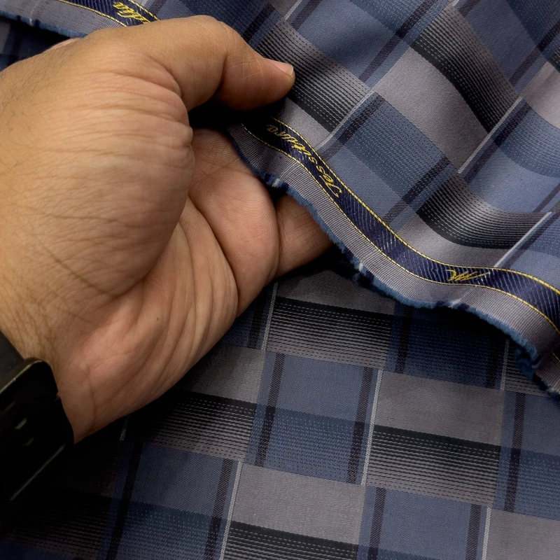 Tessitura Monti Italy Luxury Shirting (Greyish Blue) - Image 3