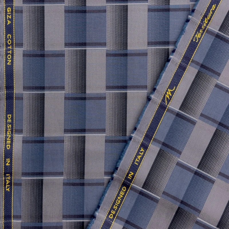 Tessitura Monti Italy Luxury Shirting (Greyish Blue) - Image 4