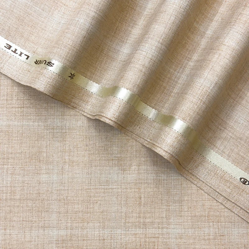 Supershine Branded LITE TR Suiting Fabrics (Beige Colour)