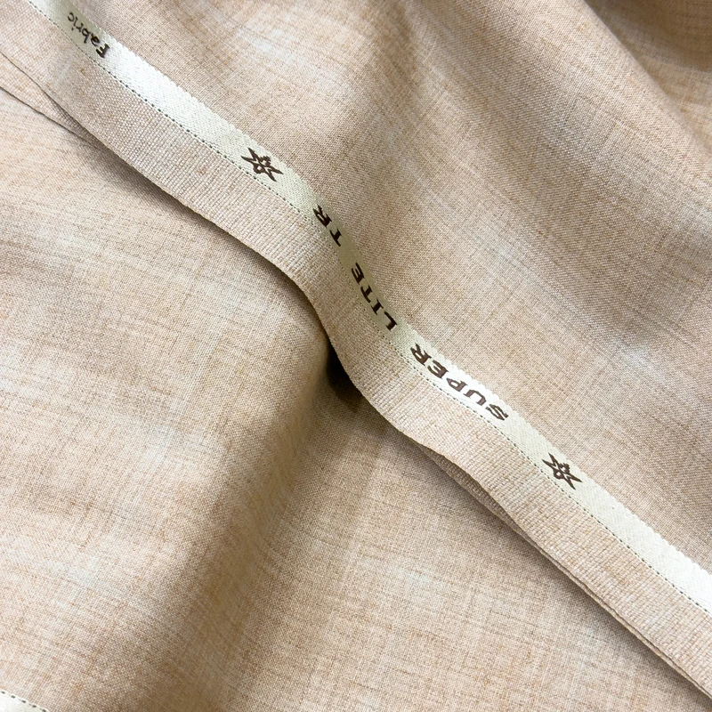 Supershine Branded LITE TR Suiting Fabrics (Beige Colour)