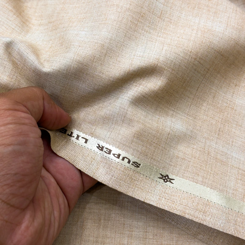Supershine Branded LITE TR Suiting Fabrics (Beige Colour) - Image 3