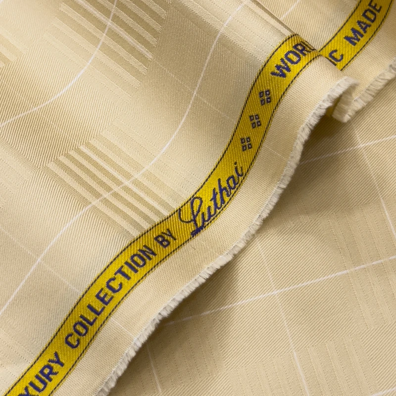Luthai Luxury Supima Shirting Fabrics (Golden Biscuit) - Image 3